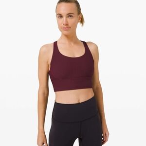 Lululemon Cassis Energy Longline Ribbed Bra